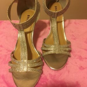 SILVER DRESS SANDALS